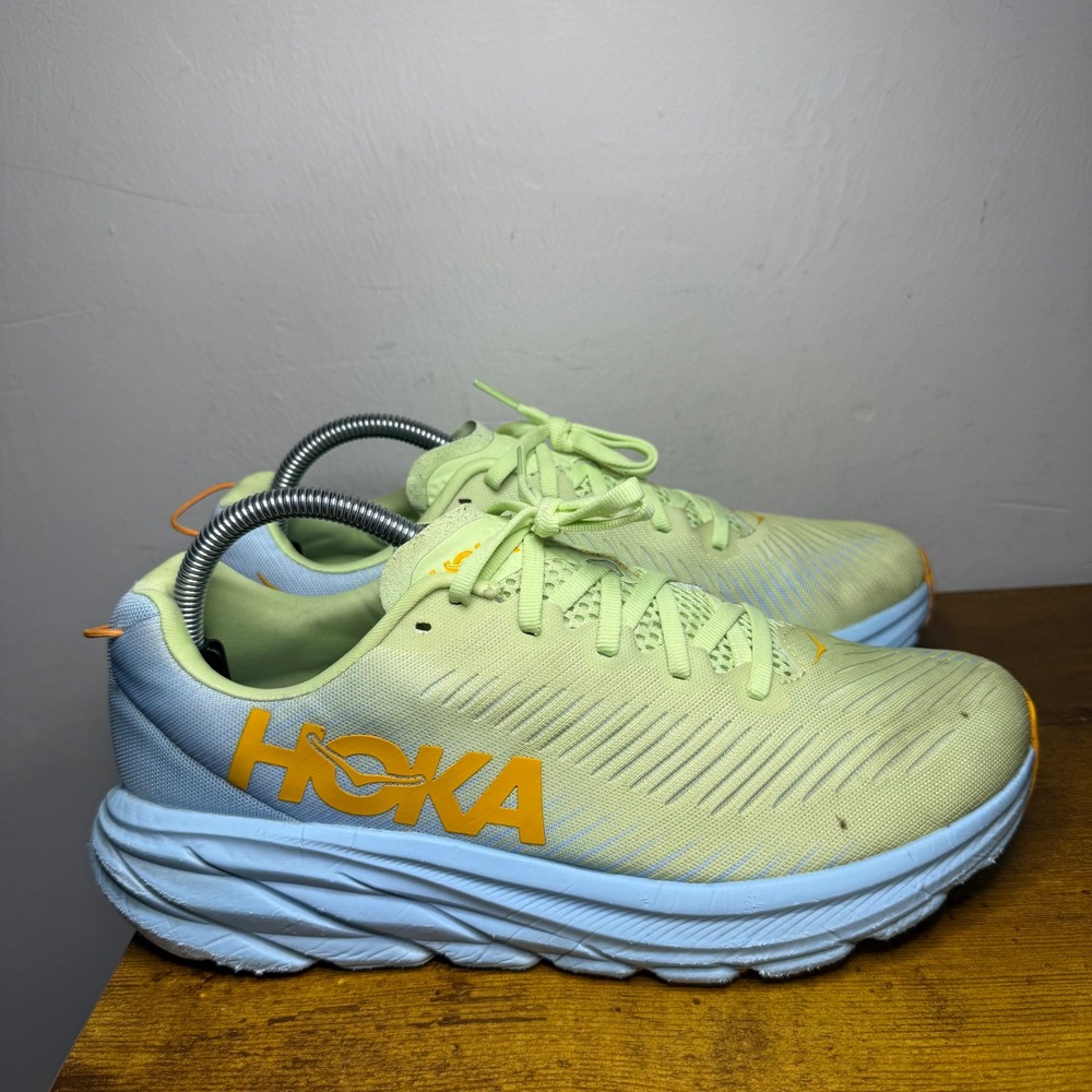 Hoka Rincon 3 Running Shoes Womens Size 9.5 Green Blue 1119396 BSSNG